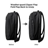 ALPAKA Metro Backpack Pro and Zip Pouch - Fits 15.6" Laptop Business Travel Backpack with YKK Zippers, MOD Key Leash & Luggage Pass - through, RFID - Blocking Small Cash and Card Zip Wallet with YKK Zipp