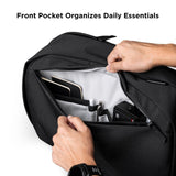 ALPAKA Metro Backpack Pro for Men 24L - Fits 16" Laptop Business Travel Backpack with YKK Zippers, MOD Key Leash & Luggage Pass - through, Durable Padded and Weatherproof Work Bag,Axoflux 600D (Black)