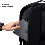ALPAKA Metro Backpack Pro for Men - Fits 16" Laptop Business Travel Backpack with YKK Zippers, MOD Key Leash & Luggage Pass - through, Padded and Weatherproof X - pac Material Work Bag (Black)