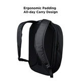 ALPAKA Metro Backpack Pro for Men - Fits 16" Laptop Business Travel Backpack with YKK Zippers, MOD Key Leash & Luggage Pass - through, Padded and Weatherproof X - pac Material Work Bag (Black)