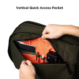 ALPAKA Metro Backpack Pro for Men - Fits 16" Laptop Business Travel Backpack with YKK Zippers, MOD Key Leash & Luggage Pass - through, Weatherproof X - pac Material Work Bag(Olive Green)