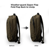 ALPAKA Metro Backpack,12L Small commuter Backpack - Fits Most 14" Laptops - Soft - touch fleece - lined device sleeve (Army Green)