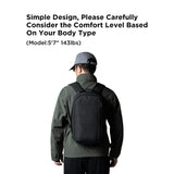 ALPAKA Metro Backpack,12L Small commuter Backpack - Fits Most 14" Laptops - Soft - touch fleece - lined device sleeve (Black)