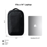 ALPAKA Metro Backpack,12L Small commuter Backpack - Fits Most 14" Laptops - Soft - touch fleece - lined device sleeve (Black)