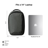 ALPAKA Metro Backpack,12L Small Work Backpack - Fits Most 14" Laptops, Soft - touch fleece - lined Sleeve, Weatherproof YKK Zipper Laptop Bag