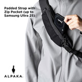 ALPAKA Metro Crossbody Right Shoulder 7.5L - Crossbody Bag Men,Sling Backpack - Fits 11" Tablet - Single Shoulder with YKK Zipper - Expandable Water Bottle Pocket - Phone Sleeve - Black Axoflux 210D