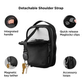 ALPAKA Metro Sling V2 RFID Blocking Crossbody Bag for Daily Commuting and Travel, Compact EDC Sling with Adjustable Strap, MOLLE Compatible, YKK Zippers, Recycled Axoflux 300D, Black