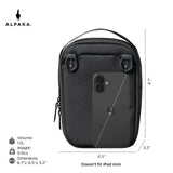 ALPAKA Metro Sling V2 RFID Blocking Crossbody Bag for Daily Commuting and Travel, Compact EDC Sling with Adjustable Strap, MOLLE Compatible, YKK Zippers, Recycled Axoflux 300D, Black