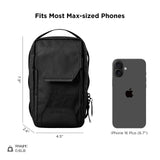 ALPAKA Modular Sling V2 - Mini Sling Bag for Phone, Magnetic Quick Access, EDC Crossbody Bag with Adjustable Strap, Black X - Pac VX21 Weatherproof Fabric