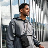 ALPAKA Modular Sling V2 - Mini Sling Bag for Phone, Magnetic Quick Access, EDC Crossbody Bag with Adjustable Strap, Black X - Pac VX21 Weatherproof Fabric