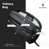ALPAKA Toiletry Bag - Comes with a Shoulder and Wrist Strap - 2 Internal Dividers and 2 Mesh Pockets - Doubles as EDC Pouch - Optimally Sized Accordion - Style Toiletry Bag For Men