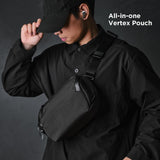 ALPAKA Vertex Pouch - Mens sling Bag, 3 Large Compartments, 9 Small Pockets, Fits iPad Mini, Electronics & Accessories, Removable Strap, Weatherproof 600D Fabric, Ideal for Daily Work