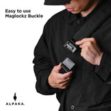 ALPAKA Vertex Pouch - Mens sling Bag, 3 Large Compartments, 9 Small Pockets, Fits iPad Mini, Electronics & Accessories, Removable Strap, Weatherproof 600D Fabric, Ideal for Daily Work