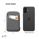 ALPAKA Zip Card Pouch - Card Wallet and Coin Pouch - Holds 12 - 20 Cards and Cash Holder with Grey Axoflux, RFID Blocking Weatherproof Material