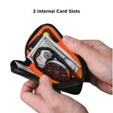 ALPAKA Zip Card Pouch - Holds 12 - 20 Cards, Cash Made With Weatherproof Fabric, YKK Zipper, RFID Blocking Card Wallet and Coin Pouch for Men