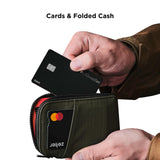 ALPAKA Zip Card Pouch - Holds 12 - 20 Cards, Cash Made With Weatherproof Fabric, YKK Zipper, RFID Blocking Card Wallet and Coin Pouch for Men