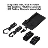 ALPAKA Zip Clutch Black X - Pac VX21 - Functions as Zipper Wallet and EDC Carrier - Weatherproof and RFID Blocking Material - 3 External Slots for EDC Gear - 3 Inside Pockets