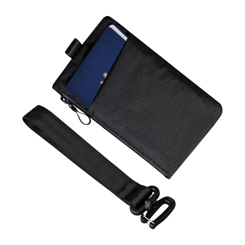 ALPAKA Zip Clutch Black X - Pac VX21 - Functions as Zipper Wallet and EDC Carrier - Weatherproof and RFID Blocking Material - 3 External Slots for EDC Gear - 3 Inside Pockets
