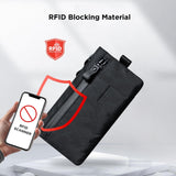 ALPAKA Zip Clutch Black X - Pac VX21 - Functions as Zipper Wallet and EDC Carrier - Weatherproof and RFID Blocking Material - 3 External Slots for EDC Gear - 3 Inside Pockets
