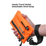 ALPAKA Zip Clutch Hot Orange X - Pac VX25 - Functions as Zipper Wallet and EDC Carrier - Weatherproof and RFID Blocking Material - 3 External Slots for EDC Gear - 3 Inside Pockets