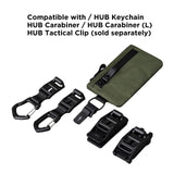 ALPAKA Zip Pouch Dark Green X - Pac - RFID - Blocking Small Cash and Card Zip Wallet with Carbon Neutral, Weatherproof Fabrics, YKK Zipper, EDC Pouch for Men Travel