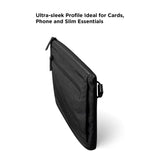 ALPAKA Zip Pouch Max V2 - Black Axoflux 210D Water Resistant Fabric, Weatherproof YKK Zippers,Front Zip Pocket, Compact Men Sling Bag - Passport Holder & Travel Wallet Pouch for Family Men
