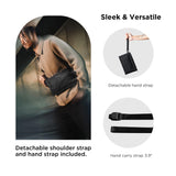 ALPAKA Zip Pouch Max V2 - Black Axoflux 210D Water Resistant Fabric, Weatherproof YKK Zippers,Front Zip Pocket, Compact Men Sling Bag - Passport Holder & Travel Wallet Pouch for Family Men