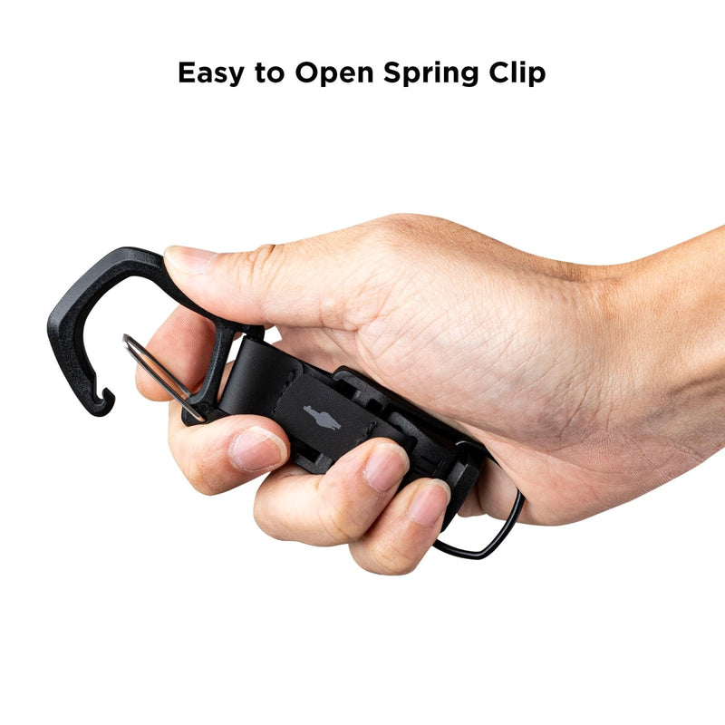 ALPAKA Zip Pouch Pro and HUB Carabiner(L) - Zipper Wallet - RFID Blocking Material - Three Multi - tool Slots - Holds 4 - 12 Cards ; Quick Release Keychain with Magnetic Belt Clip - EDC Carabiner