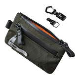 ALPAKA Zip Pouch Pro and HUB Carabiner(L) - Zipper Wallet - RFID Blocking Material - Three Multi - tool Slots - Holds 4 - 12 Cards ; Quick Release Keychain with Magnetic Belt Clip - EDC Carabiner