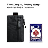 ALPAKA Zip Pouch Pro Black X - Pac VX21 - Minimalism Zipper Wallet - RFID Blocking ID Card Holder - Men’s Wallet with YKK Zippers, Multi - tool Slot, Holds 4 - 12 Cards, Weather Resistant Fabric