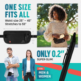 Alpha Keeper Hidden Travel Money Belt - RFID Blocking Waist Wallet & Passport Holder for Women and Men, Anti - Theft Slim Security Pouch
