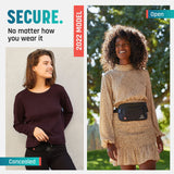 Alpha Keeper Hidden Travel Money Belt - RFID Blocking Waist Wallet & Passport Holder for Women and Men, Anti - Theft Slim Security Pouch