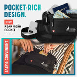 Alpha Keeper Hidden Travel Money Belt - RFID Blocking Waist Wallet & Passport Holder for Women and Men, Anti - Theft Slim Security Pouch