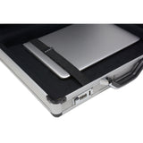 Alpine Swiss Executive Aluminum Briefcase Padded Laptop Briefcase For Men Hard Shell Attache Case Combo Lock Business Case