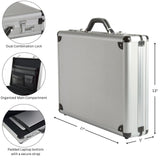 Alpine Swiss Executive Aluminum Briefcase Padded Laptop Briefcase For Men Hard Shell Attache Case Combo Lock Business Case