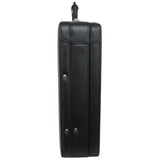 Alpine Swiss Mens Briefcase | Expandable Genuine Leather Attache Briefcase For Men | Dual Combination Lock Business Case