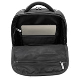 Alpine Swiss Olsen 13” Laptop Travel Backpack Genuine Leather Slim Business Travel Carry On Daypack Black