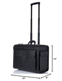 Alpine Swiss Rolling 17" Laptop Briefcase on Wheels Attache Lawyers Case Legal Size
