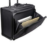 Alpine Swiss Rolling Briefcase | Laptop Bag For Men & Women | Hard Side Catalog Case on Wheels | Legal Size File Dividers | Lawyers Attache Case | Carry - On Overnight Business Travel Bag