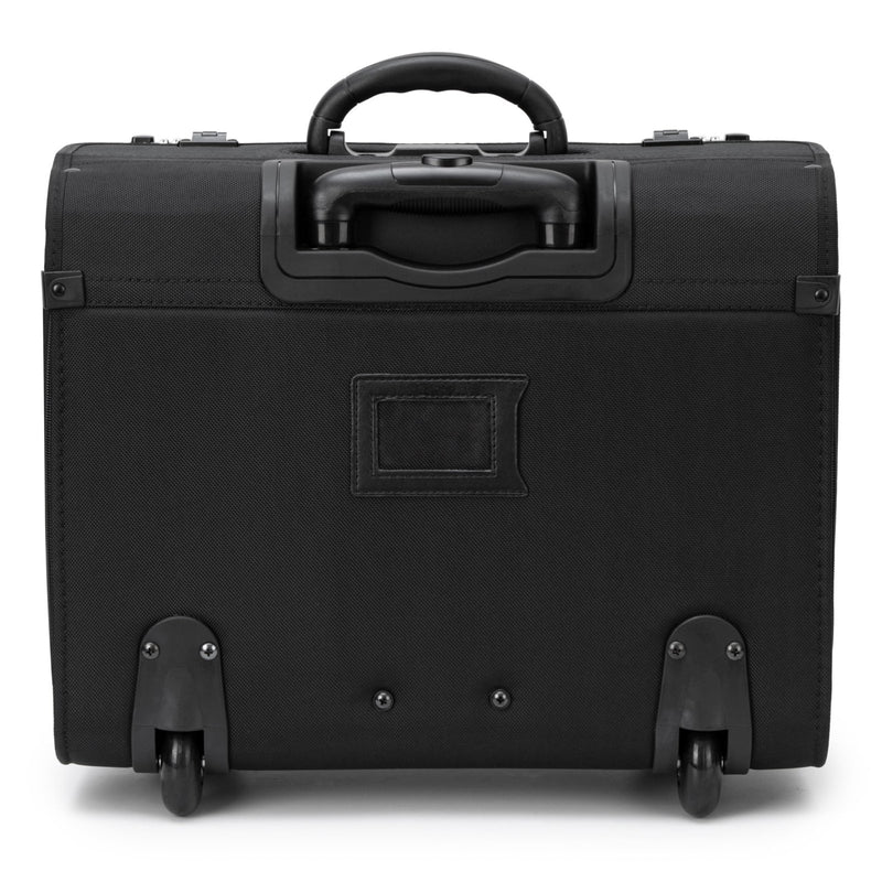Alpine Swiss Rolling Briefcase Work Overnight Travel Bag Dual Locks Carry on Business Attache Case Black