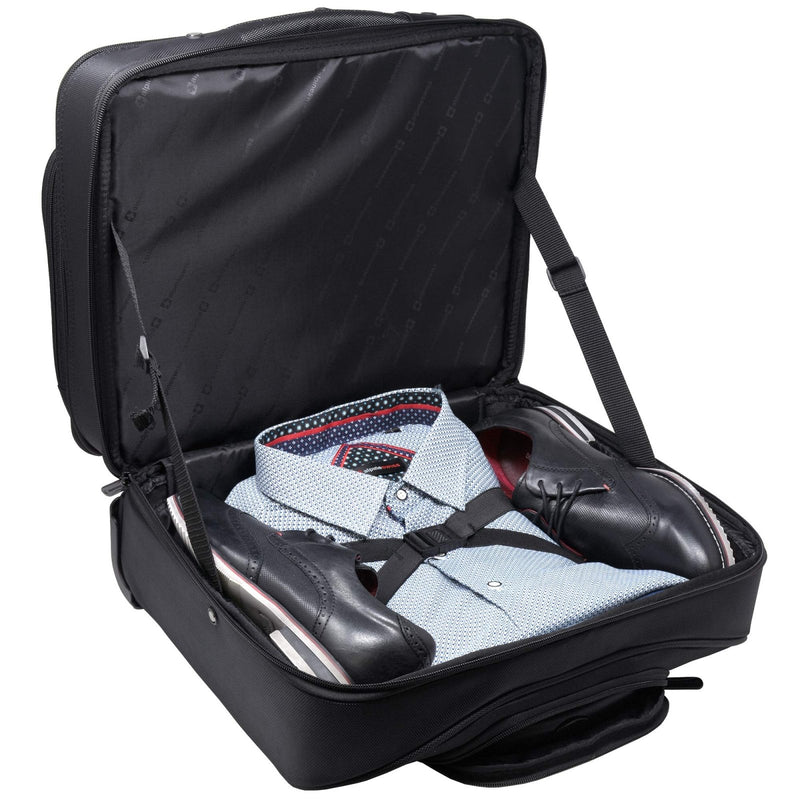 Alpine Swiss Rolling Laptop Briefcase Wheeled Overnight Carry on Bag Up to 15.6 Inches Notebook - Carries Legal Size Files