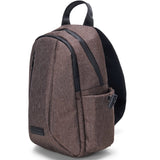 Alpine Swiss Sling Bag Crossbody Backpack Chest Pack Casual Day Bag Shoulder Bag Brown