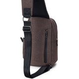 Alpine Swiss Sling Bag Crossbody Backpack Chest Pack Casual Day Bag Shoulder Bag Brown
