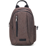 Alpine Swiss Sling Bag Crossbody Backpack Chest Pack Casual Day Bag Shoulder Bag Brown