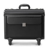 Alpine Swiss Wheeled Briefcase | Rolling Briefcase Locking Telescopic Handle 4 Replaceable Wheels | Pilot Lawyer Litigator Attache Case | 17” Laptop Compartment | Dual Combo Locks | Organizer Pockets