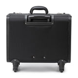 Alpine Swiss Wheeled Briefcase | Rolling Briefcase Locking Telescopic Handle 4 Replaceable Wheels | Pilot Lawyer Litigator Attache Case | 17” Laptop Compartment | Dual Combo Locks | Organizer Pockets