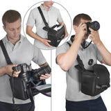 Altura Photo Camera Sling Bag - Backpack for Canon, Nikon, Sony & GoPro DSLR & Mirrorless Cameras - Crossbody Backpacks for Photographers