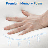 AM AEROMAX Travel Contour Memory Foam Pillow, Cervical Pillow for Neck Pain Relief, Neck Orthopedic Sleeping Pillows for Side, Back and Stomach Sleepers.