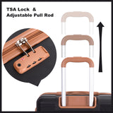 Amalodie Luggage Sets 4 Piece,Suitcases with Double Spinner Wheels and TSA Lock,Hardcase 6 set Luggage with Travel Duffle Bag,Carry On Luggage Set
