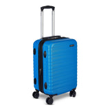 Amazon Basics 21" Hardside Carry - On Luggage with Expandable Space, Scratch - Resistant Surface, Telescoping Handle, Four Multi - directional Wheels, Light Blue